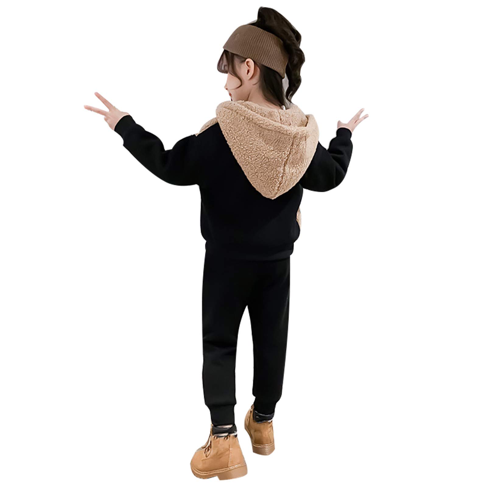 amropi Mädchen Bekleidungsset Hoodie Jacken Mäntel Hose Jogginganzug Trainingsanzug for 3-10 Jahre