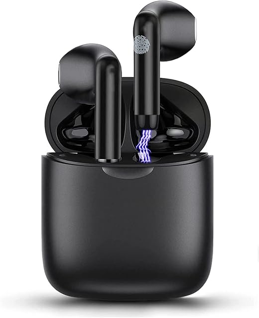 Wireless Ear Buds, True Stereo Headsets in-Ear, 30H Playtime, Charging Case, Bluetooth Earbuds Built-in Mic Earphones Premium Sound, Touch Control, IP67 Waterproof Sport Headphones
