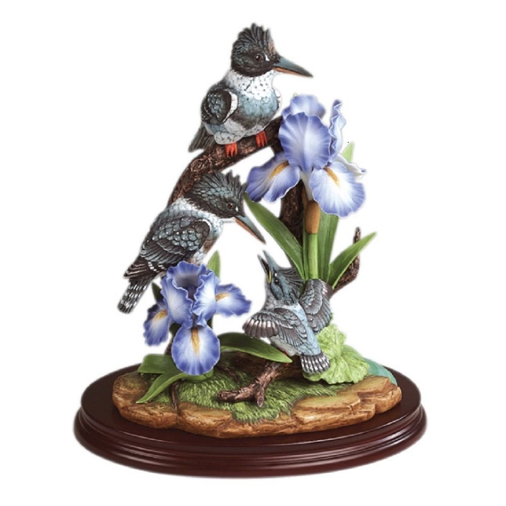 Andrea By Sadek 13"h Limited Edition Kingfisher w/ Blue Iris