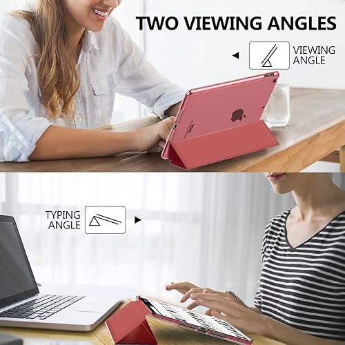 Miniatura 5 de MoKo Funda para iPad 10.2, iPad de 9 generación 2021, iPad de 8 generación 2020, iPad de 7 generación 2019, funda inteligente delgada con soporte