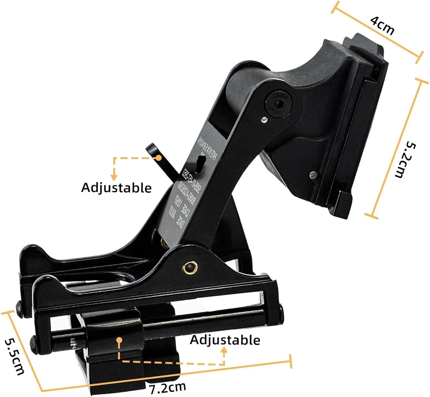 Tactical Helmet Night Vision Mount Bracket for NVG PVS-14 / PVS-7, Compatible with FAST & M1CH Helmets, NVG Helmet Mount Adapter, Airsoft Accessory