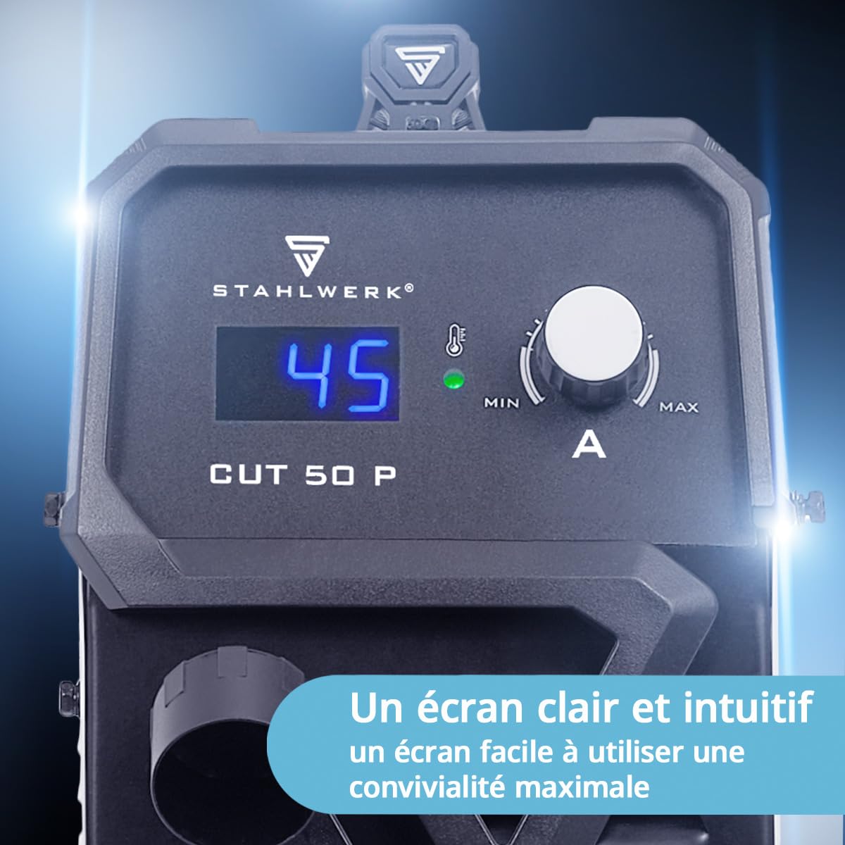 STAHLWERK Poste à souder combiné 3-en-1 AC/DC TIG 200 ST Digital – TIG & MMA (ARC) jusqu'à 200 A, mode Clean pour le nettoyage électrochimique des soudures inox, amorçage HF, fonction Spot