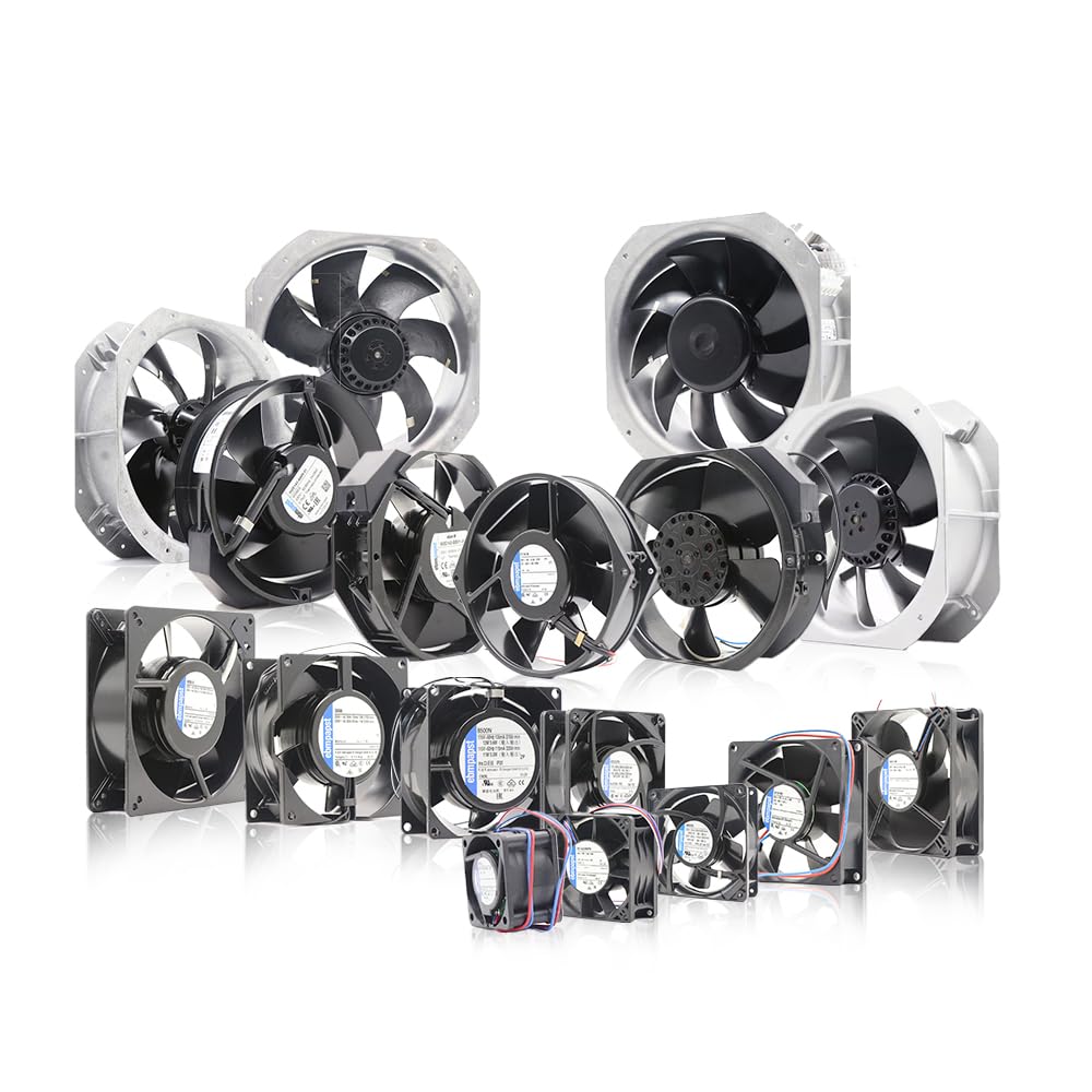 3656 Modèle AC Ventilateur axial pour EBM Papst, 92 x 92 x 38 mm, 230 VAC, 75 m³/h, 2700 tr/min, compact axial pour machine à graver, armoire à châssis