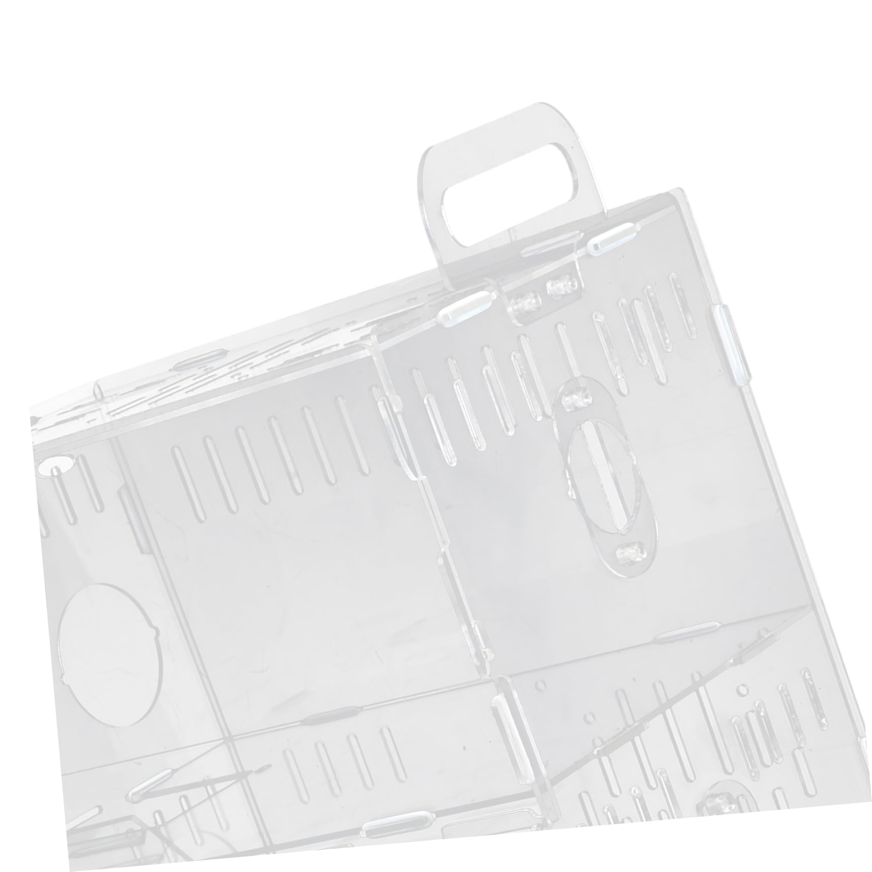 ibasenice Jaula para Hámster de Acrílico Transparente, Casa para Mascotas Pequeñas, Diseño Transpirable E Inodoro, Portátil, Adecuado para Chinchillas y Roedores