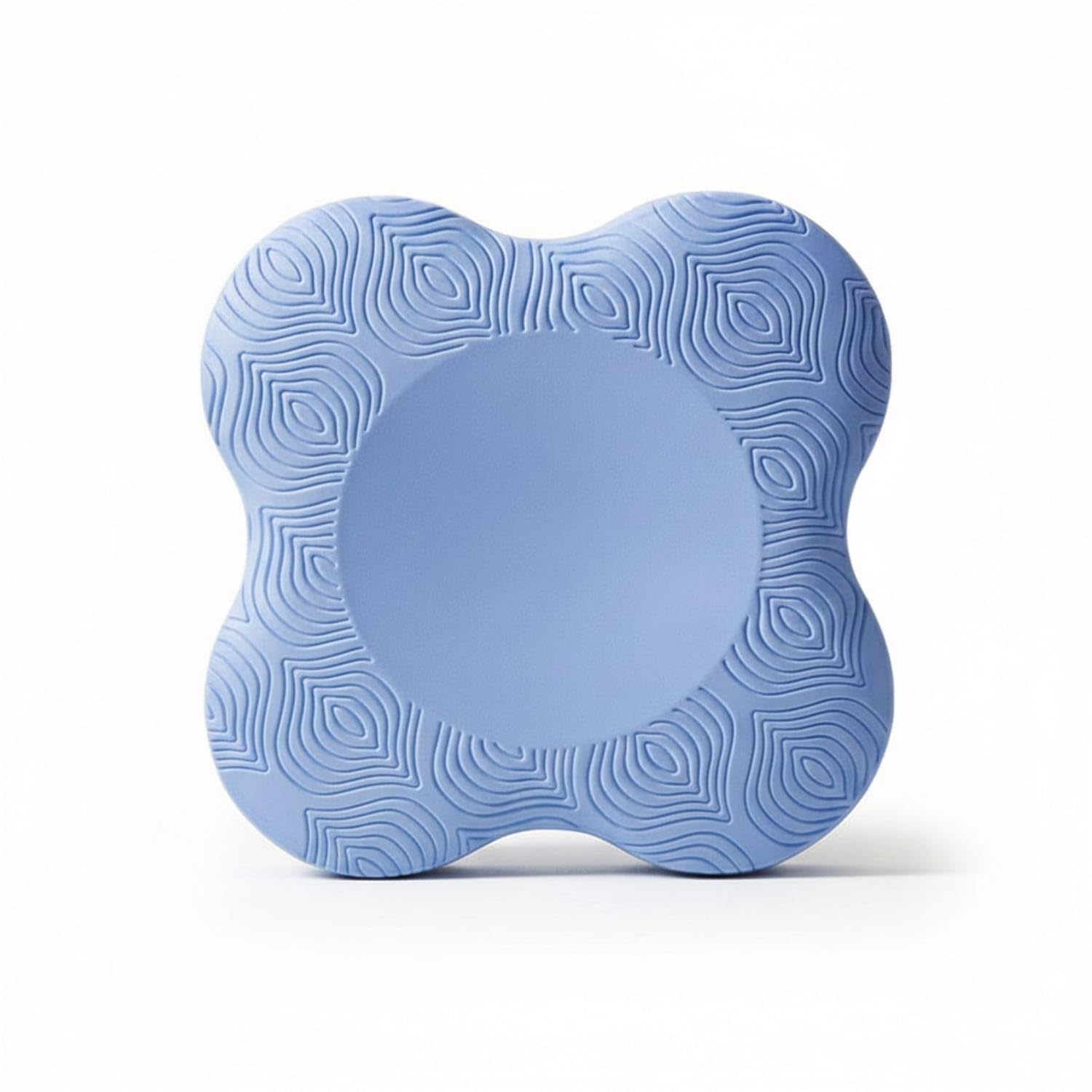 Contoured Shape Kneeling Pad Embossed Texture Fitness Knee Pad Thick Cushioning Knee Cushion Soft Compressible, Blue-image-6