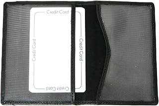 Genuine Leather Travel Pass/Oyster/Credit Card Holder Wallet - BLACK Color