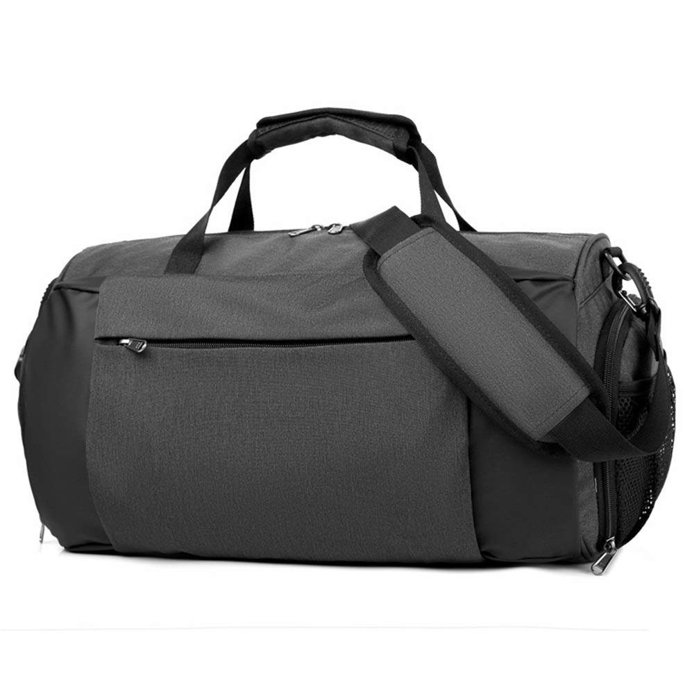 Tasche Persönlichkeit Sport-Sporttasche, Reisetasche mit Schuhfach für Männer und Frauen für Frauen und Männer Fitness (Farbe: Grau, Größe: 42 x 19 x 25 cm) (Schwarz 42 x 19 x 25 cm) (Blau 42 x 19 x
