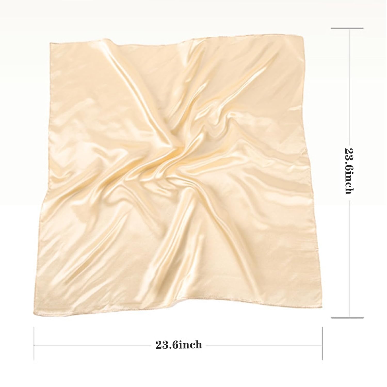 12 Pieces 23.6inch Satin Square Neck Scarf Silk Like Neck Scarf Hair Sleeping Wraps Neckerchief Head Wraps Bandana for Women Girls - Image 2
