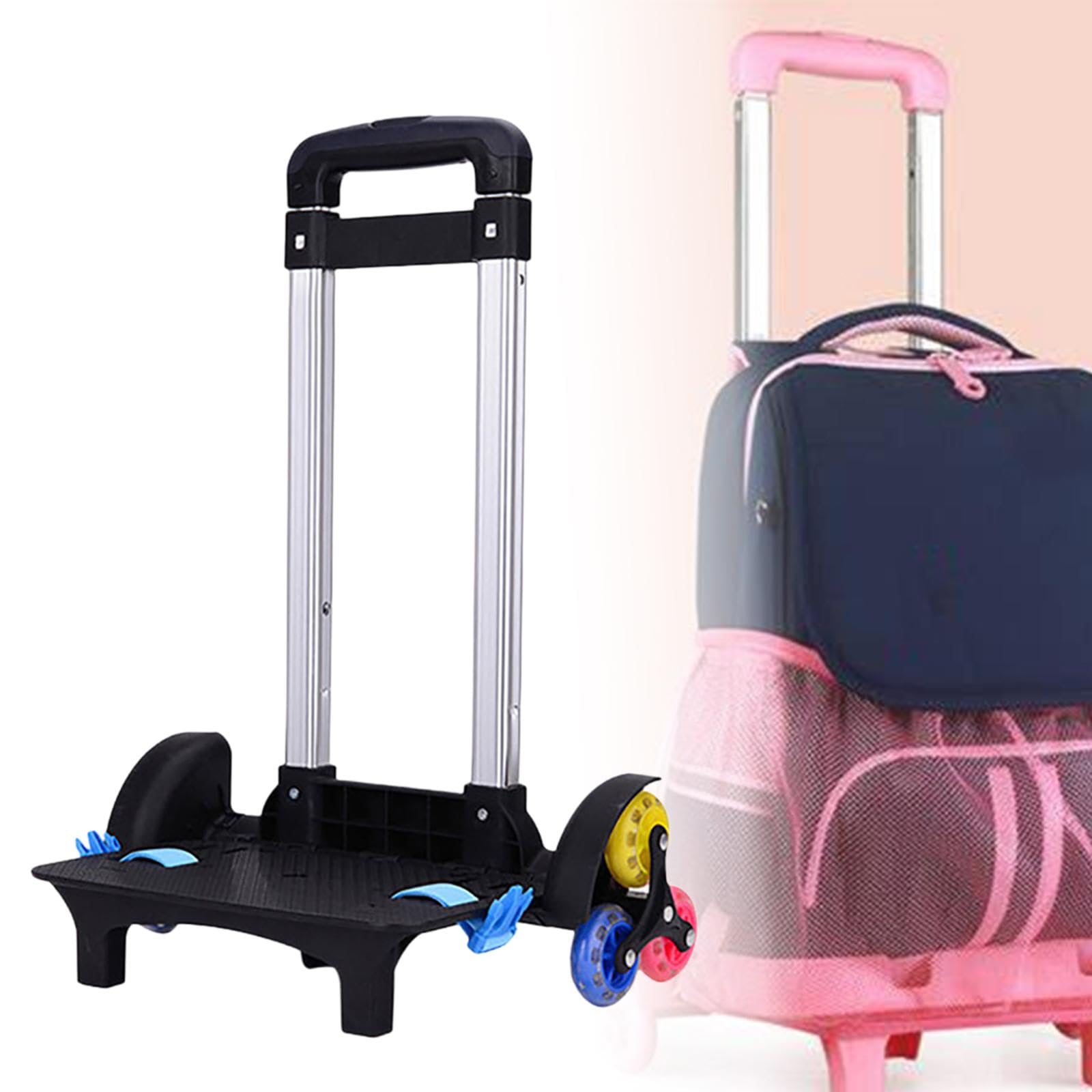 Trolley para Mochilas Escolares, Trolley para Mochilas Escolares Plegable con Ruedas, Ligero, asa extraíble, Trolley portaequipajes Nevera para Camping al Aire Libre, Picnic, niños y niñas