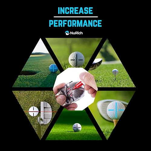 Miniatura 4 de Herramienta de marcador de línea de pelota de golf | Herramienta de marcado de alineación de colocación de pelotas de golf | Herramienta de