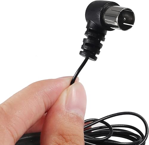 Vista 23 de Antena de radio FM de 75 ohmios, antena coaxial FM y antena de bucle AM con 3 conectores para interior receptor estéreo para el hogar, audio AV