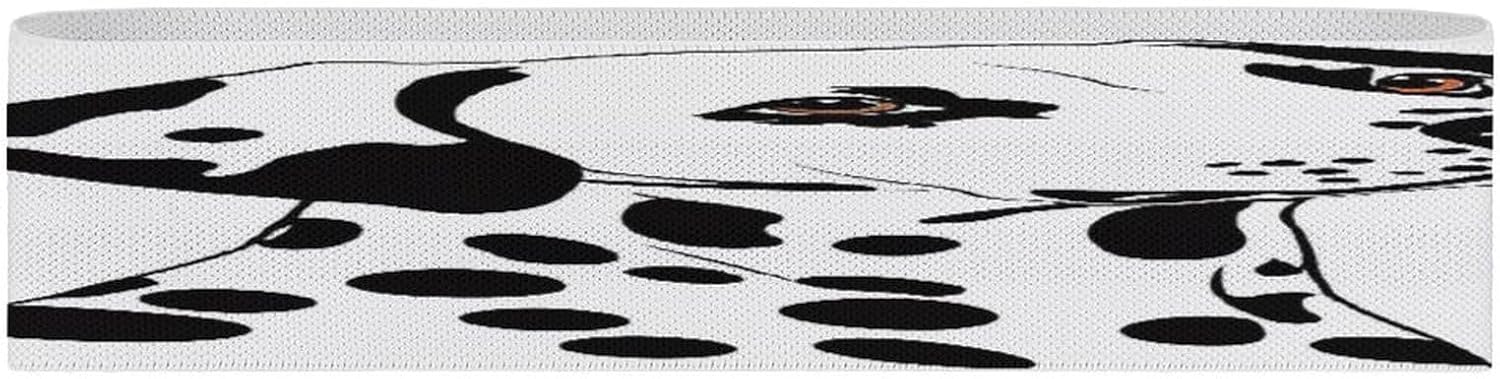 Non-Slip High Resistance Yoga Bands for Stretching, Extra Wide Exercise Bands for Women/Men, Dalmatian Yoga Straps, Physical Therapy Stretch Straps for Home Gym, Pilates & Rehab