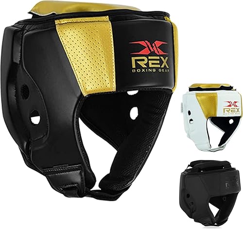 Rex Kids - Casco para boxeo, lucha MMA y entrenamiento de kickboxing, mejillas, protección auditiva, casco para Sparring, Muay Thai, Taekwondo y