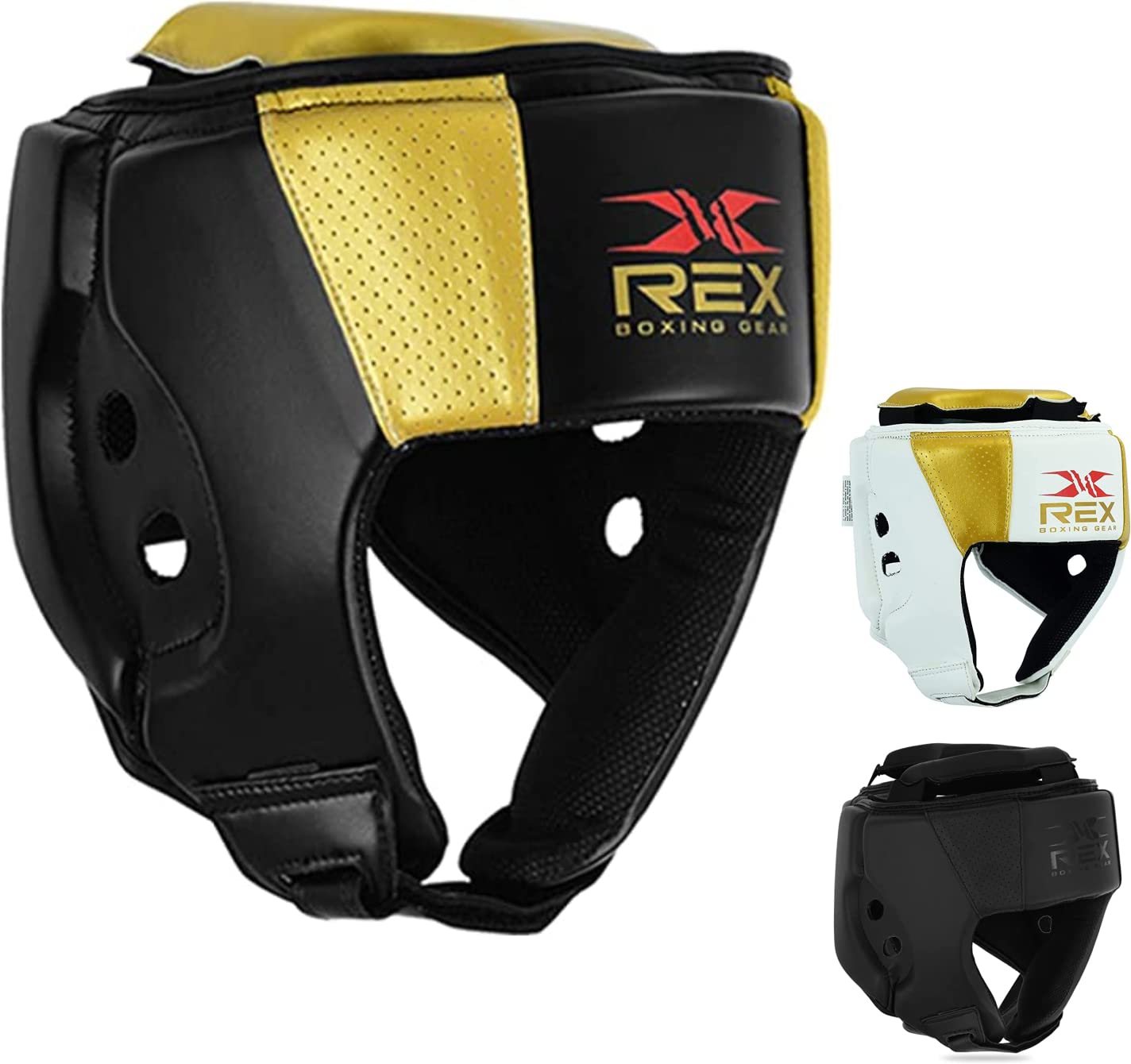 Rex Kids Headgear for Boxing, MMA Fighting and Kickboxing Training, Cheeks, Ear Protection, Headgear for Sparring, Muay Thai, Taekwondo and Karate