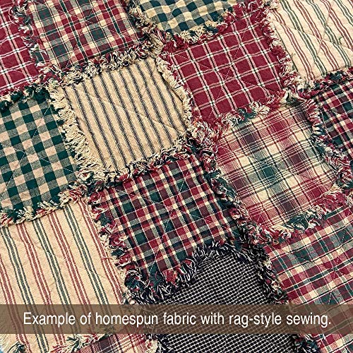 40 Rustic Christmas Charm Pack, 5 Inch Precut Cotton Homespun Fabric Squares By Jcs #TOP3