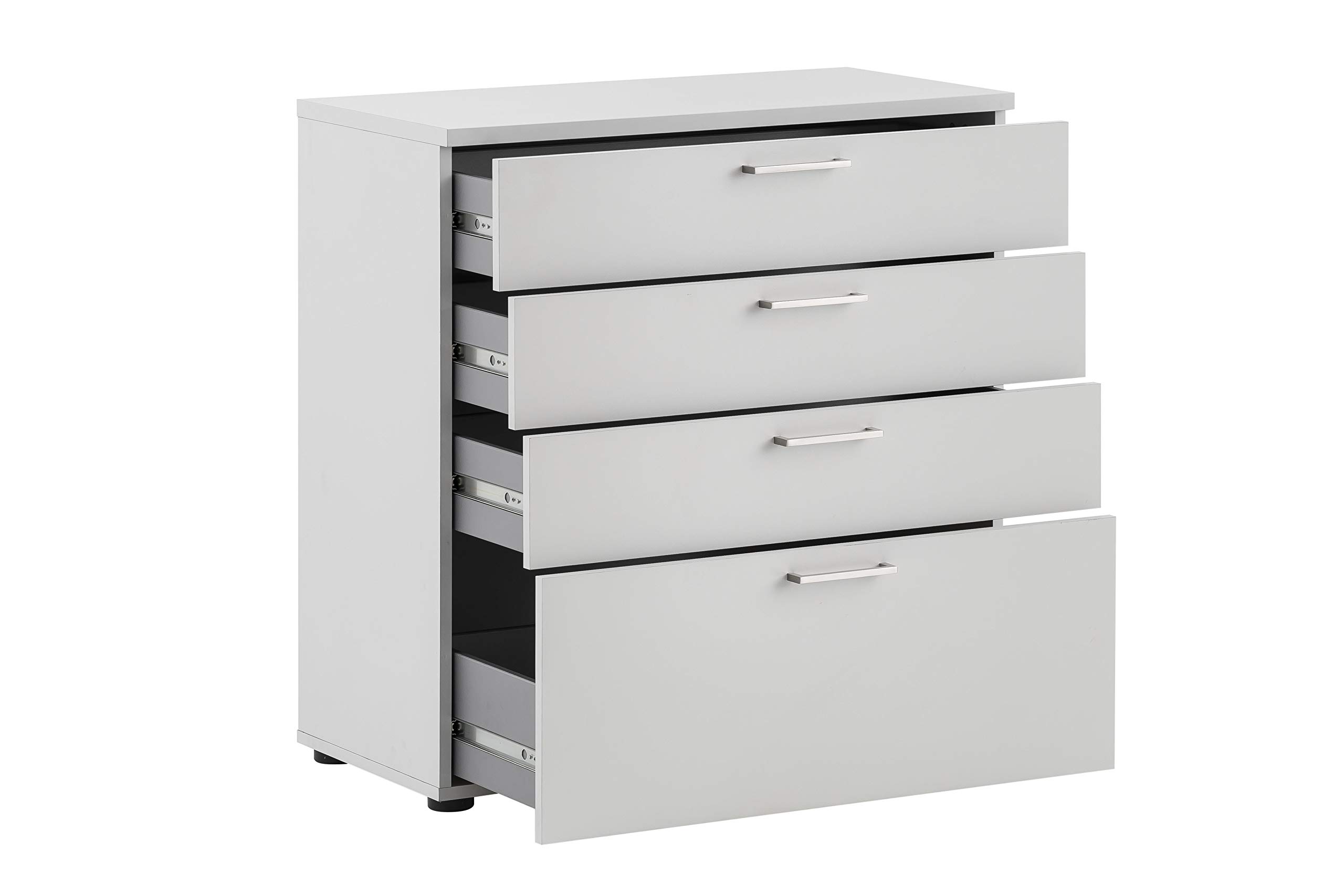 1500 - Cassettiera da ufficio, grigio chiaro, 80,2 x 41 x 84,2 cm