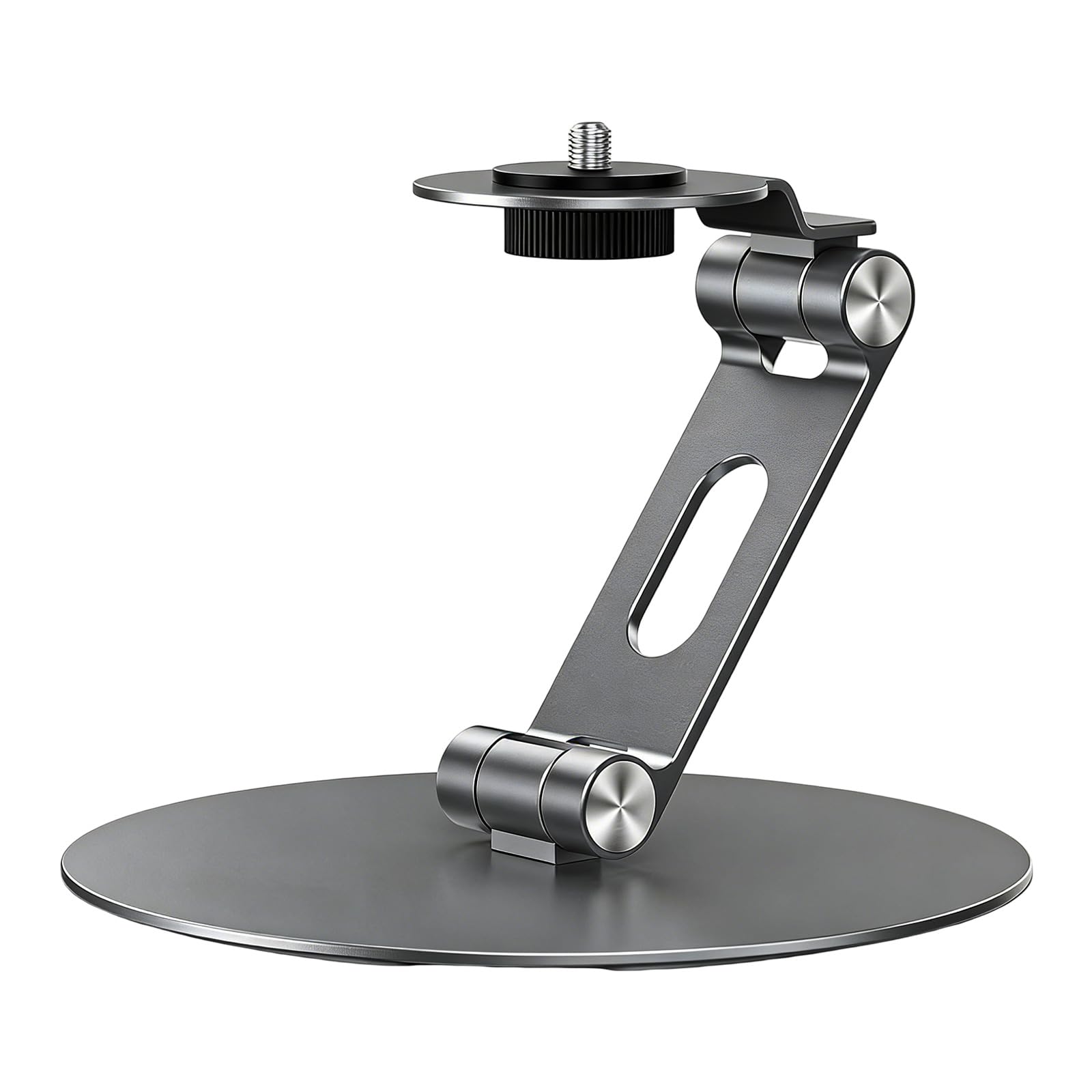 Jazuaiao Desktop Projector Stand with Full 360Rotation Foldable Feature Metal Holder Universally 1 / 4inch Thread Screw for Camera Metal Bracket