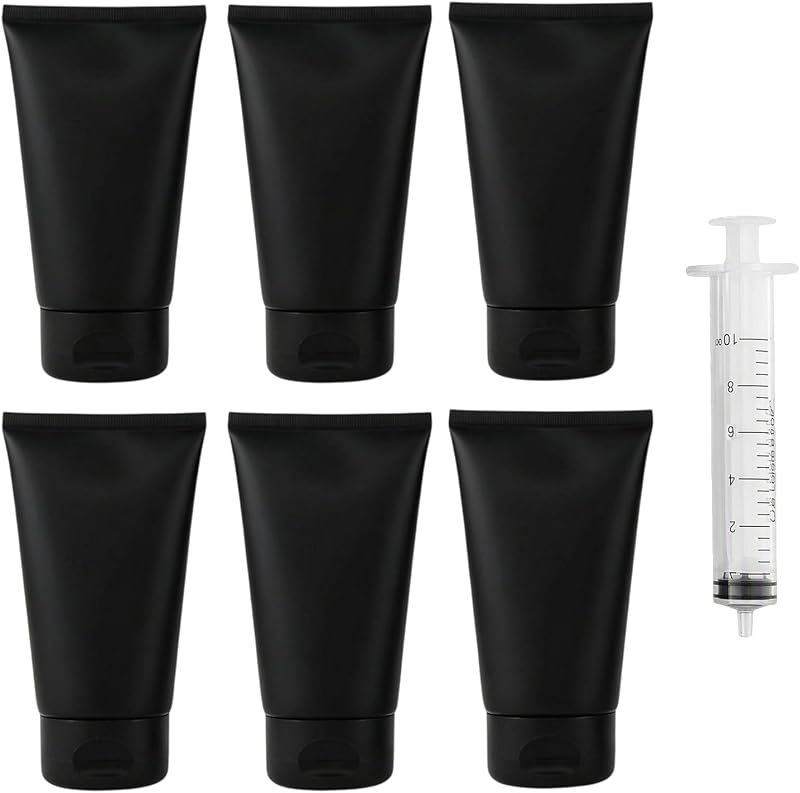 OHEETU Frascos Recarregáveis de Viagem com Tampa Flip, 150 mL, Pacote com 6
