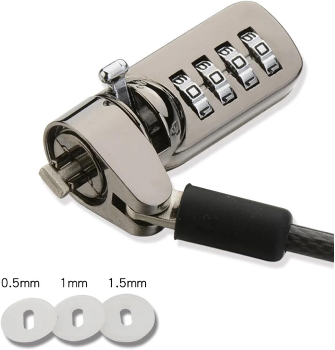 Powerful Anti-Theft Cable Lock Digital Equipment Anti-Theft Locker for Laptops PC Monitor Other Devices Black