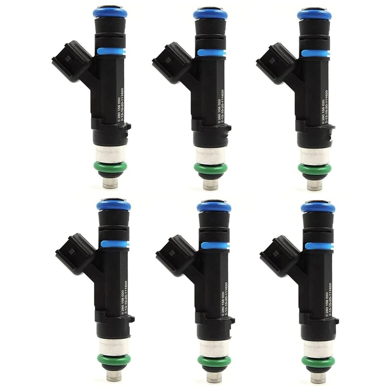 Inyector de Combustible (6 Piezas, 53032701Aa, 0280158020) para Jeep Liberty Commander Grand Cherokee 3.7L (2005-2010)