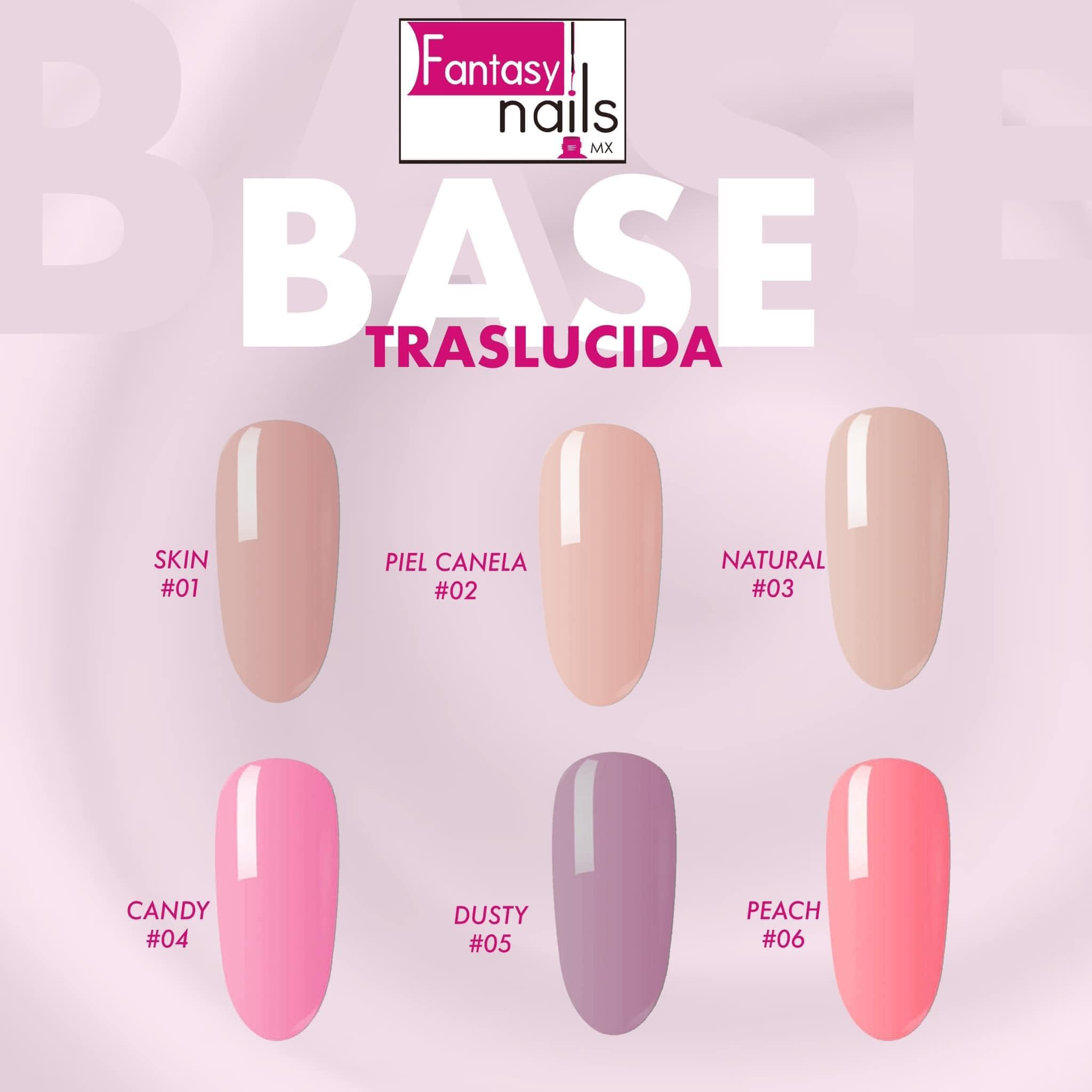 Amazon.com : Fantasy Nails Gel Base Translucent Collection, 6