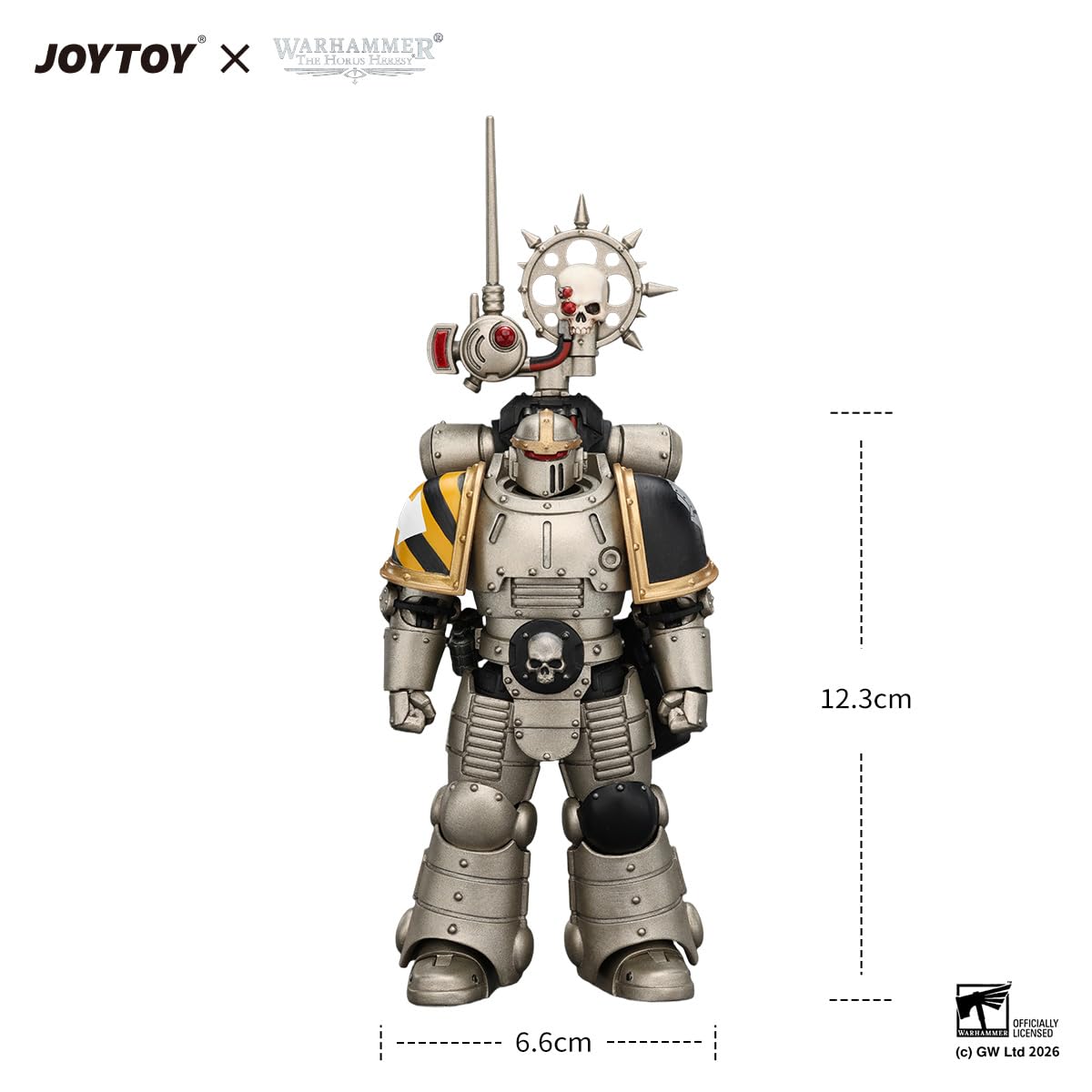HiPlay JOYTOY Warhammer The Horus Heresy Iron Warriors MkII Legionario 2 con Bolter e Pistola Bolter (JT04469) Figura d'Azione Scala 1/18