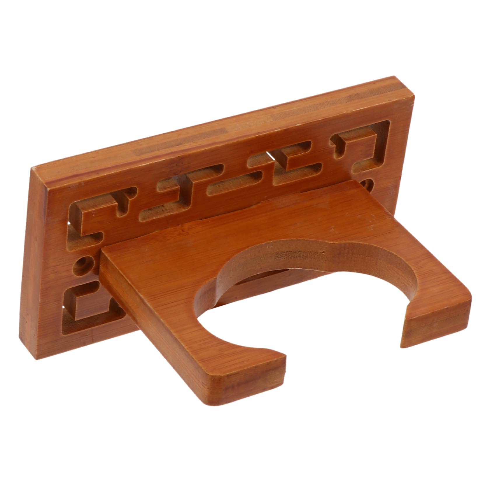 ERINGOGO 1Pc Wall Mounted Cucurbit Flute Storage Rack Classic Wooden Display Holder for Cucurbit Flute Space Saving Design Easy to Install Durable Craftsmanship