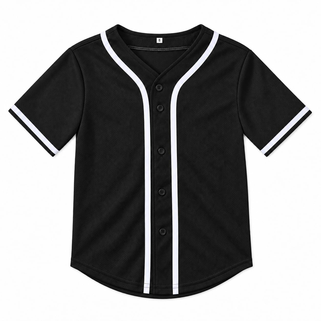 Yuji Itadori Kids Baseball Jersey Button Boys Short Sleeve T-Shirts Hip Hop Fashion Casual Sports Solid Color Shirt