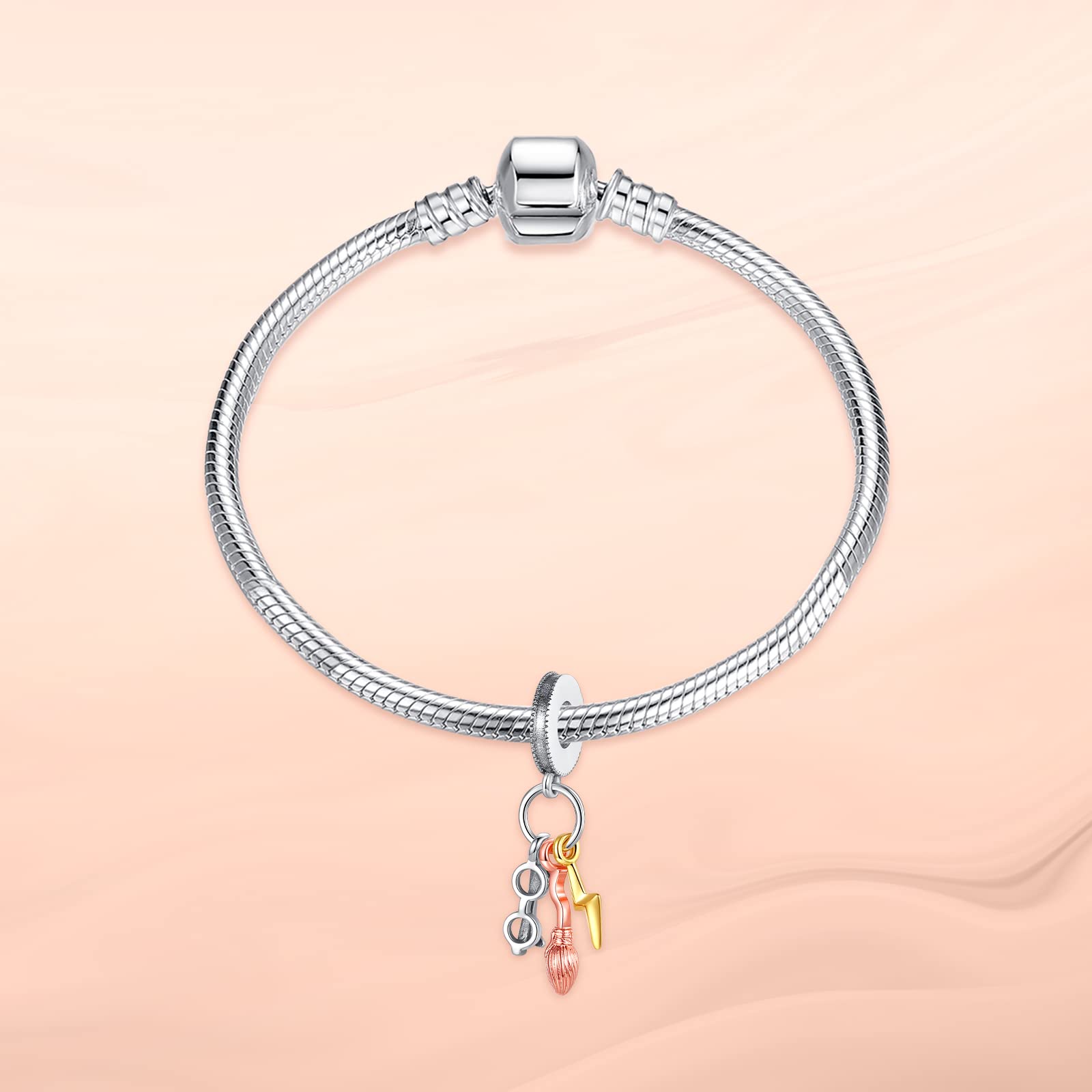 HAEPIAR S925 Sterling Silver Charm per Bracciale Collana Charm Dangle Magic Boy Regali per donne