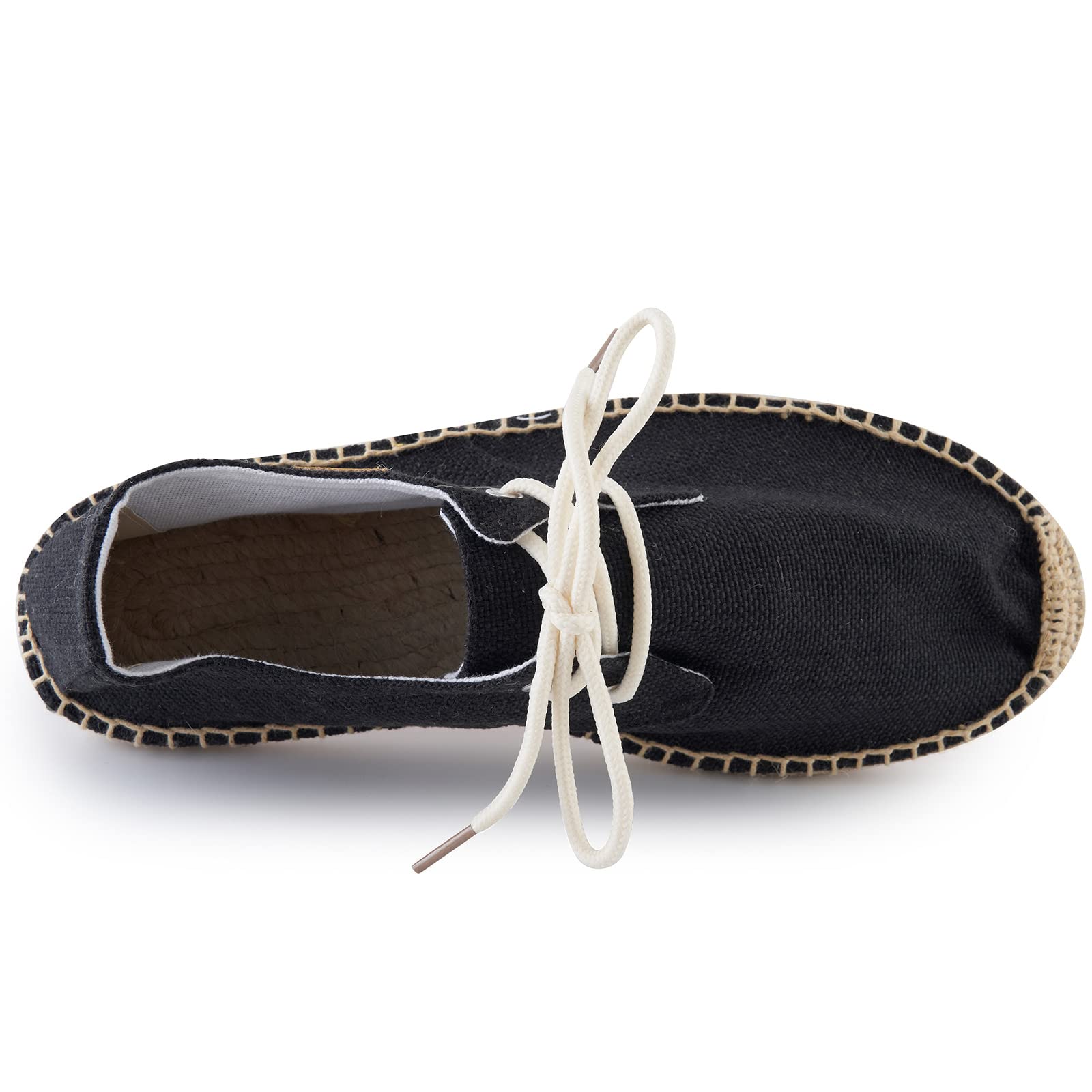 Espadrilles en Chambray à Lacets Homme