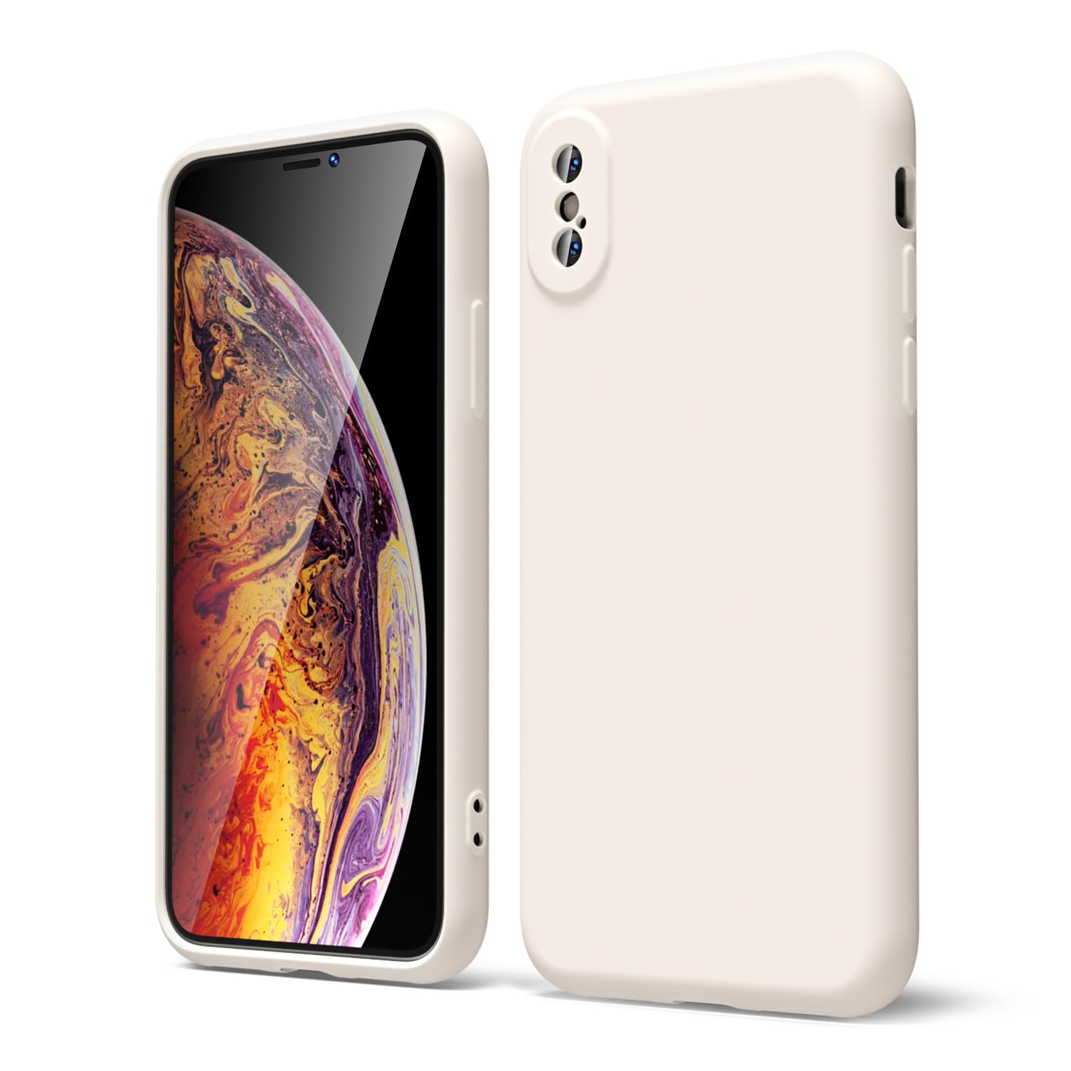 oakxco for iPhone 16 Pro Max Case Liquid Silicone, Soft Rubber Gel Elegant Aesthetic Basic Simple Cover, Cute Thin Slim TPU Matte Solid Color Plain Smooth Case for Women Girl, Light Pink — view 379