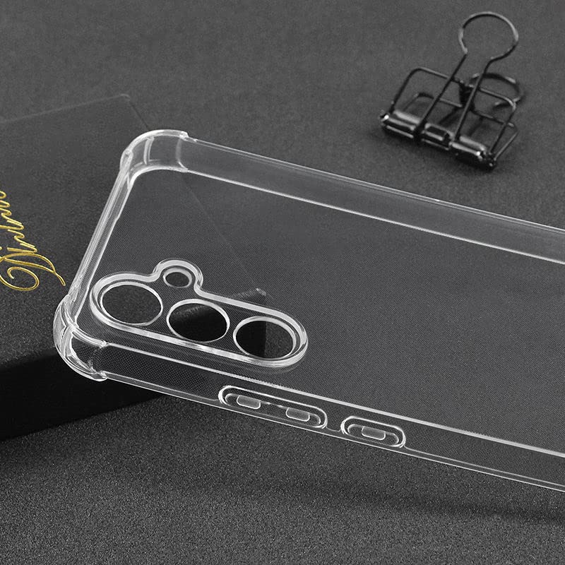 Image of for Samsung A34 5G,Samsung A34 5G Phone Case Clear Transparent Reinforced Corners TPU Shock-Absorption Flexible Cell Phone Cover for Samsung A34 5G - Transparent