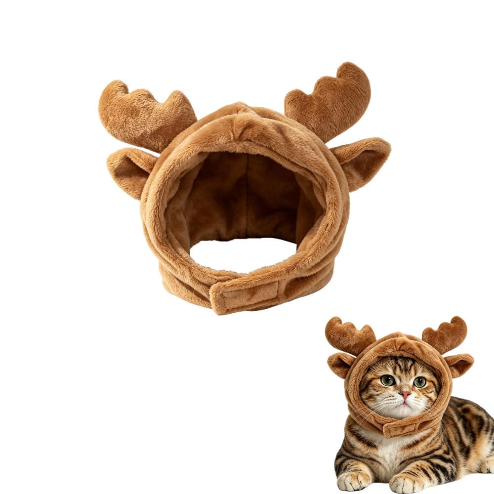 Cute Pet Headwear for Dogs Cats, Adjustable Magic Strap Hat, Funny Costume