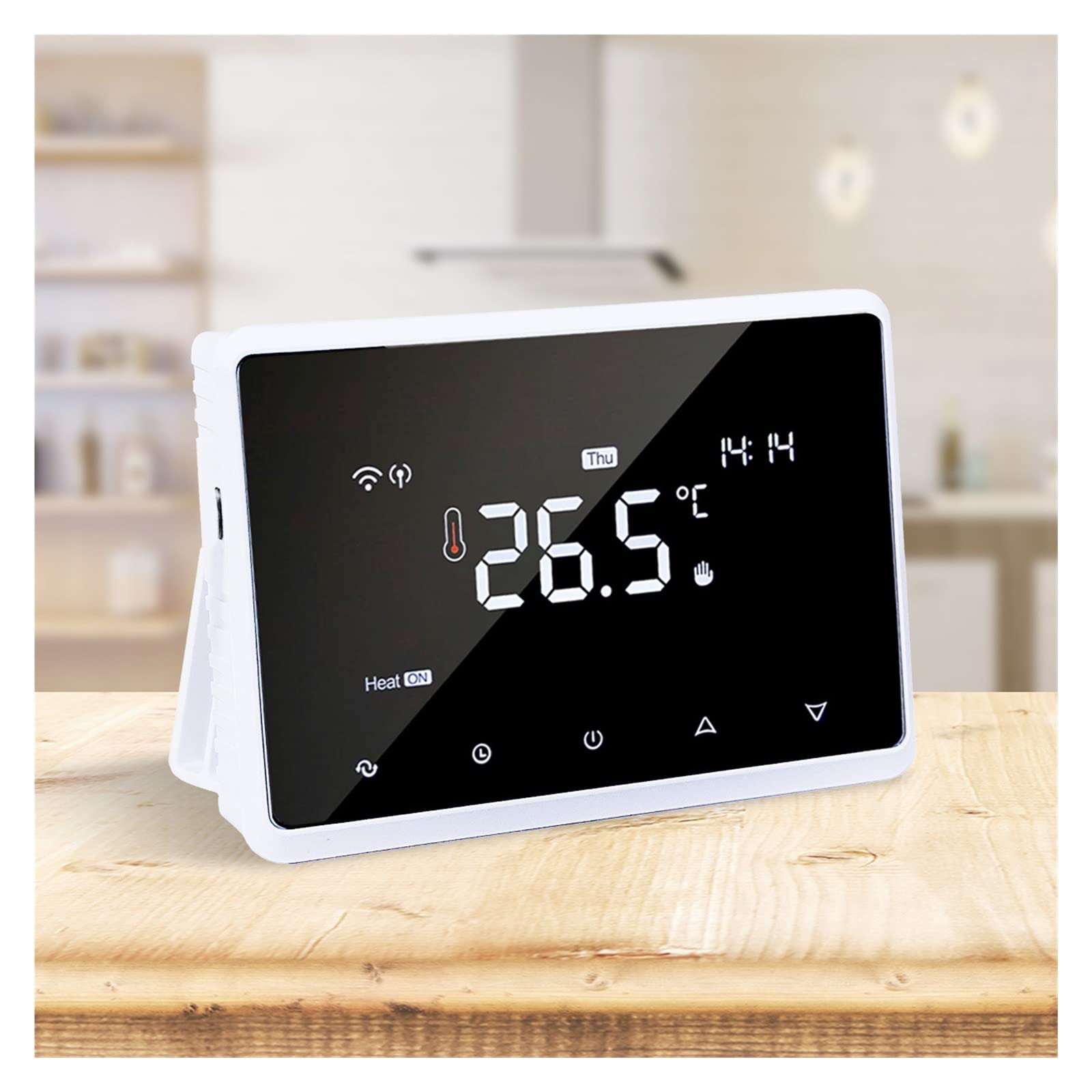 Termometro da interno igrometro digitale Tuya Wireless WIFI Termostato termostato di temperatura di temperatura del riscaldamento del pavimento d'acqua intelligente. Con display LCD