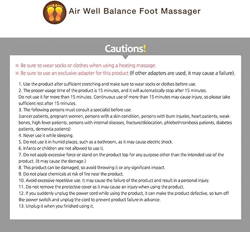 Miniatura 8 de Masajeador de pies Air Well Balance 100 ~ 240v