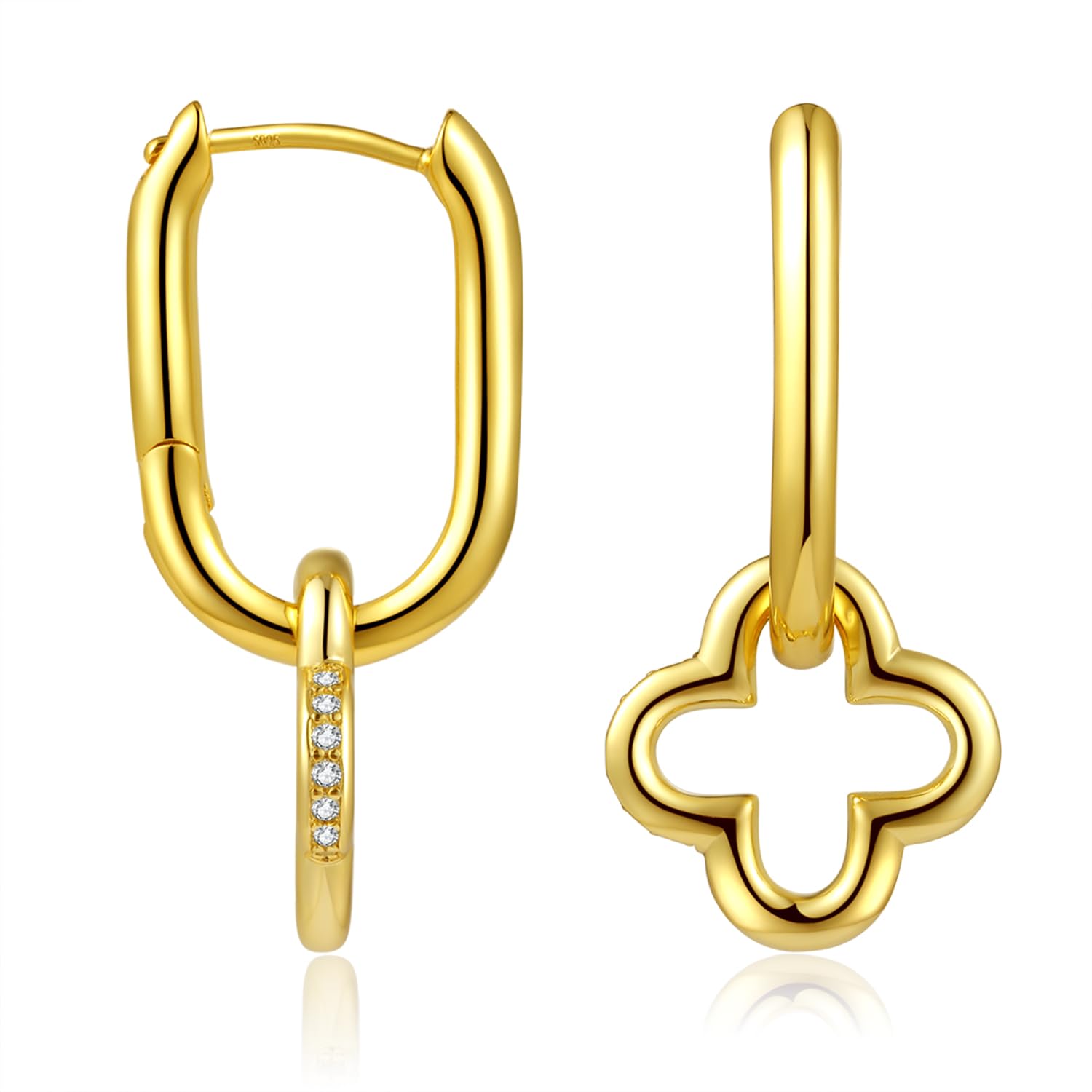 ToHeartGold Dangle Earrings for Women Small Gold Hoop Earrings