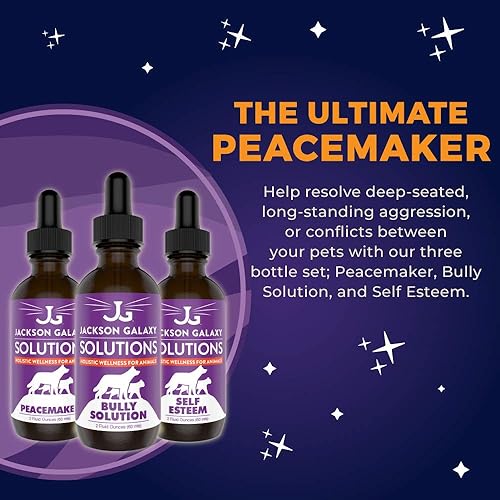 Miniatura 3 de Jackson Galaxy: Ultimate Peacemaker Set – Peacemaker, Bully Solution y Autoestima (2 onzas) – Solución para mascotas – Puede apoyar la intimidación,