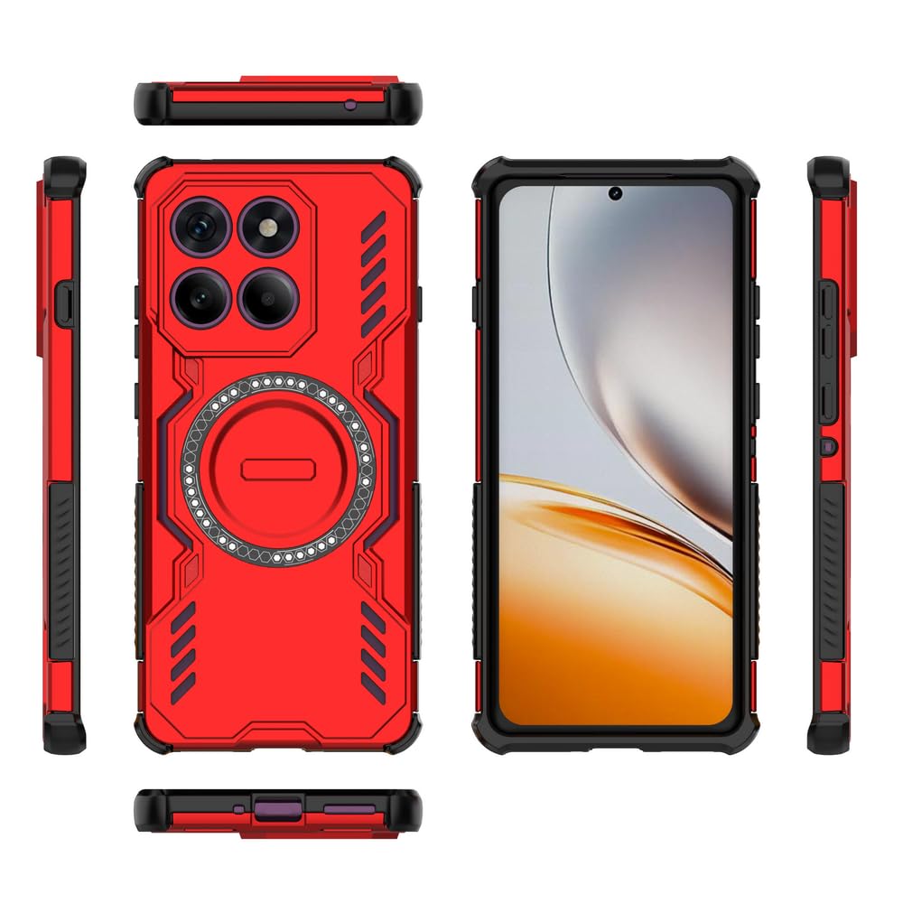 Elubugod Compatible with Motorola Edge 60 Pro Case Cover,Compatible with MagSafe,Compatible with Motorola Edge 60 Pro XT2507-1 Dissipation Cool