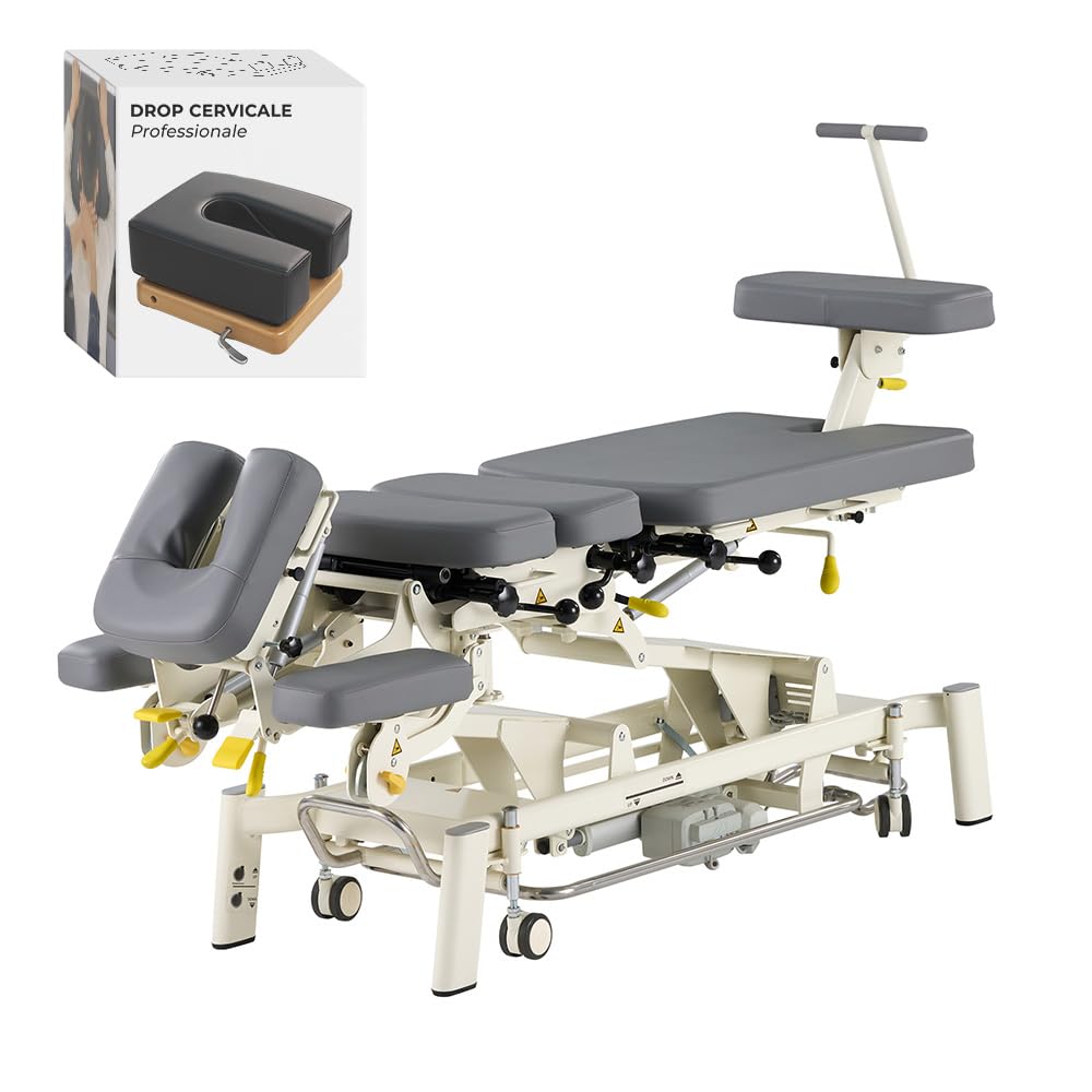 Lettino Chiropratico Elettrico 7 Sezioni con Drop Toracico/Pelvico