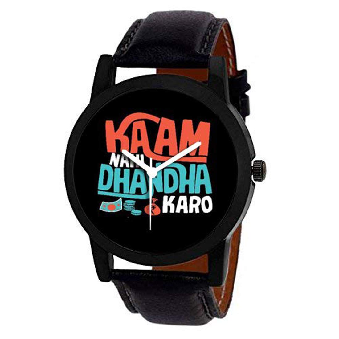 Jack Klein Trending Stylish Elegant Graphic Black Dial Strap Analog Wrist Watch for Men & Boys - Black (B07QSW2FFP) Amazon Price History, Amazon Price Tracker