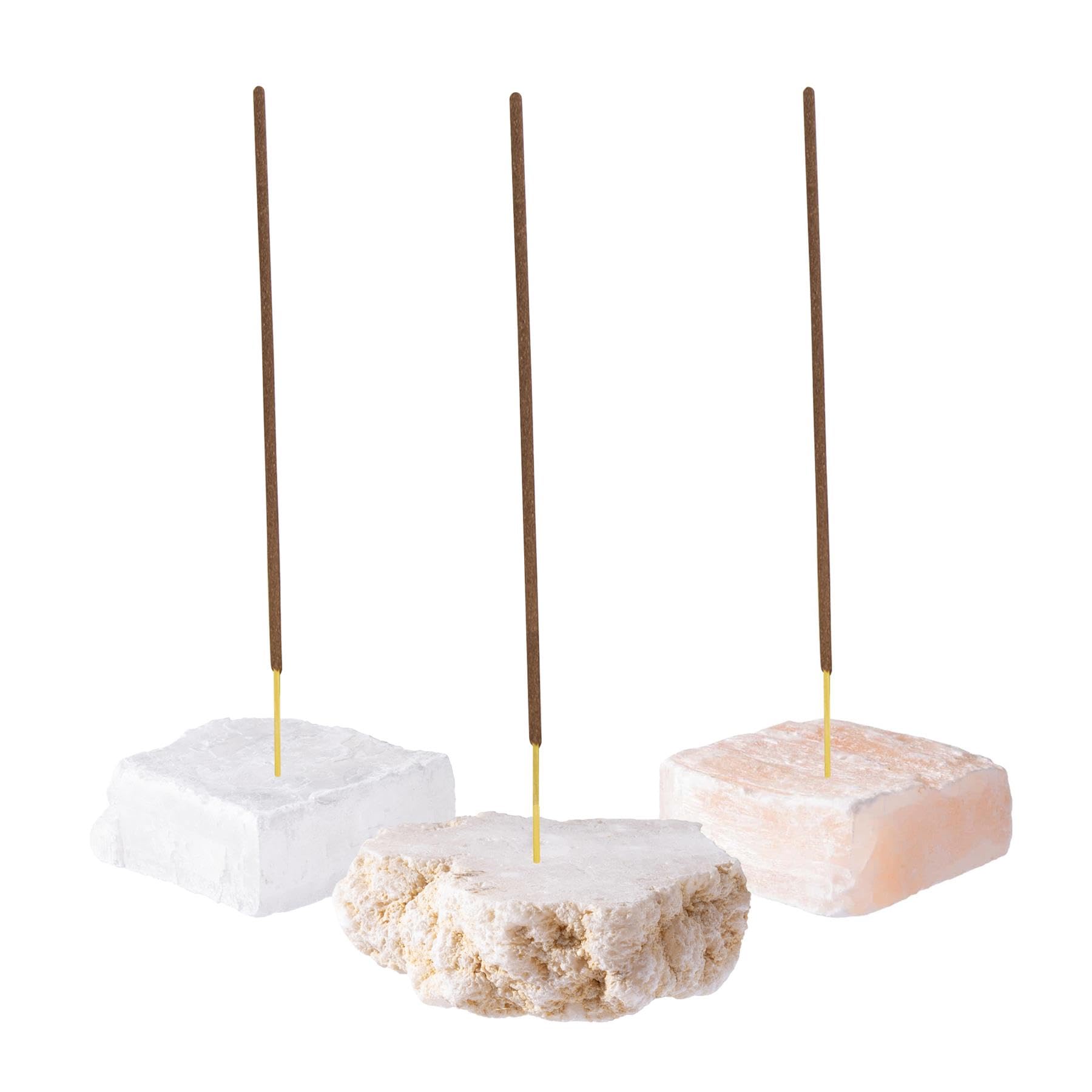 Rackhams Yellow Crystal Incense Holders - Singles - Selenite