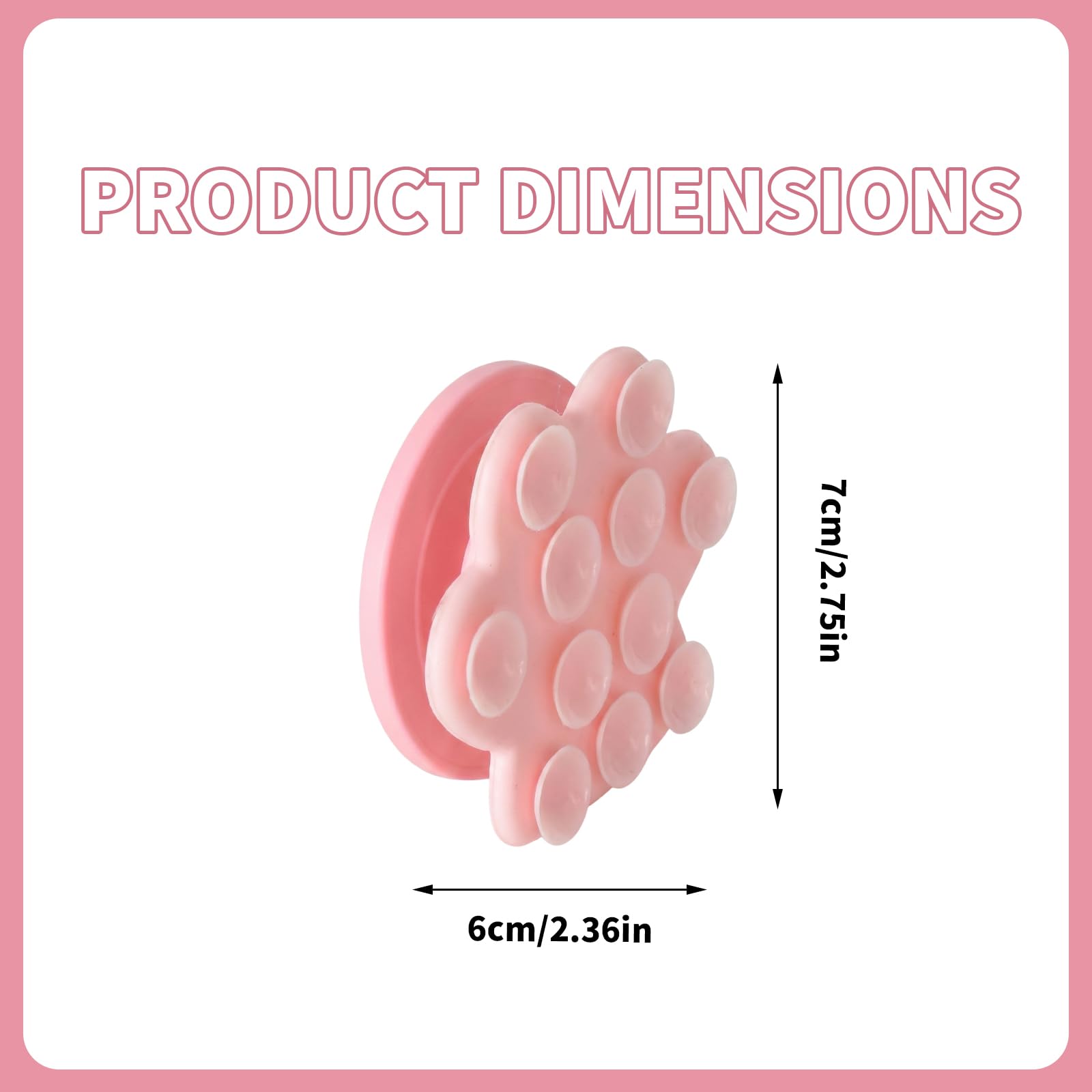 Handy Saugnapf Halterung Magnet Handyhalterung Niedlicher Katzenpfotenhalter Magnetische Handyhalterung Magnet Phone Holder Kompatibel mit iPhone und Android für Dusche TikTok Videos Selfies (Rosa)