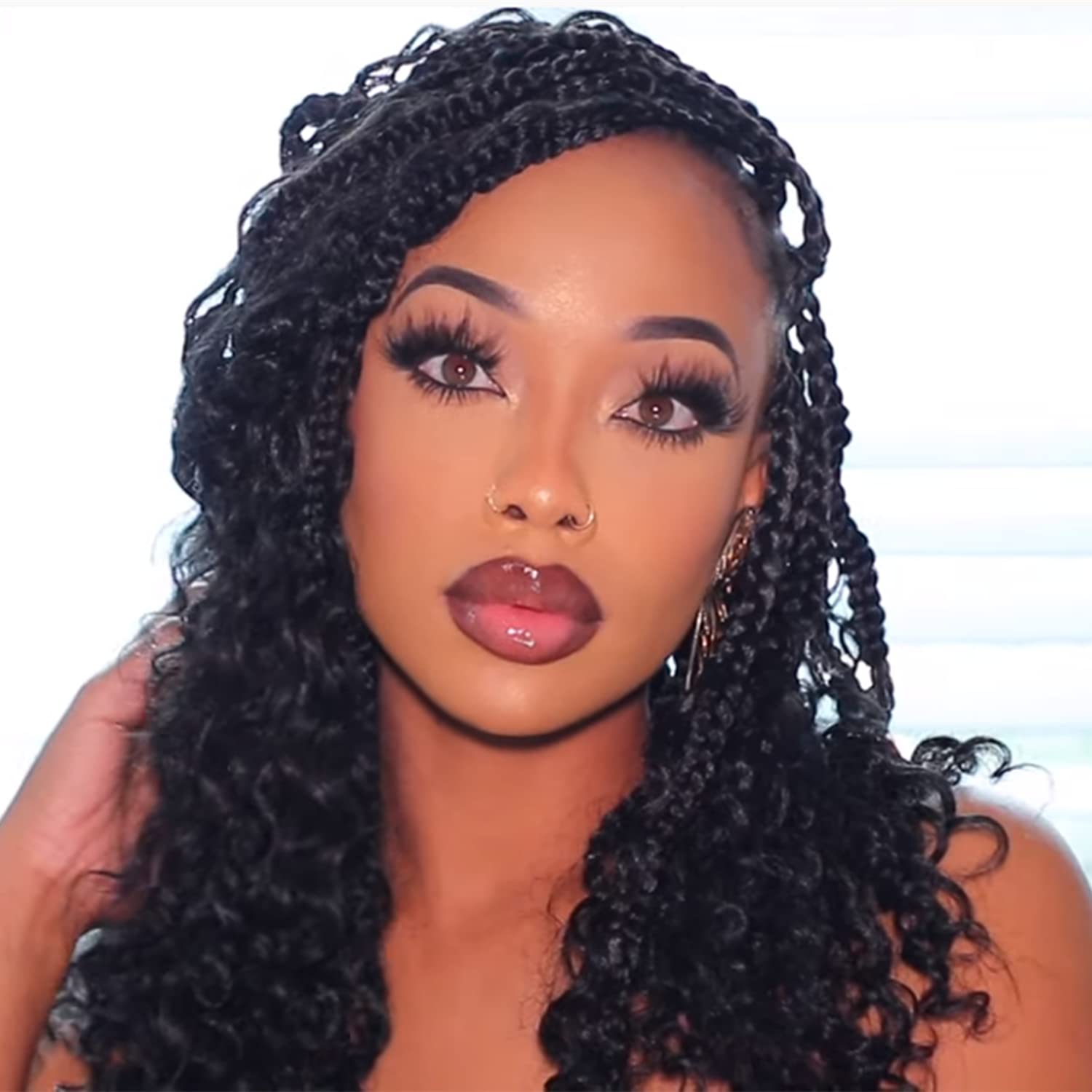 Buy Goddess Box Braids Crochet Hair with Curly Ends 14 Inch 6 Pack