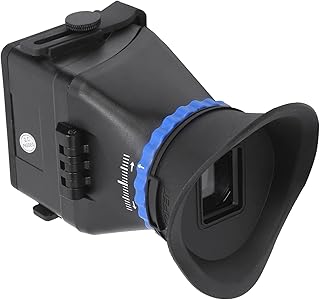 Visor de câmera, visor de lupa SLR compatível com câmera de 3 pol./3,2 pol., substituição da ocular do copo ocular, interface de parafuso de 1/4 pol., orifício de parafuso de 1/4 pol., orifício de par