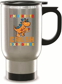 Ready to Conquer 6th Grade Gift for 6th Grade Students Starting New School Year 14oz Steinless Steel Travel Mug