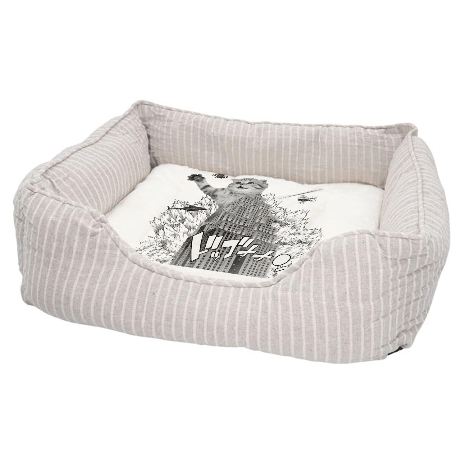 Lit confortable pour chien imprime en France au style surrealisme japonais et manga