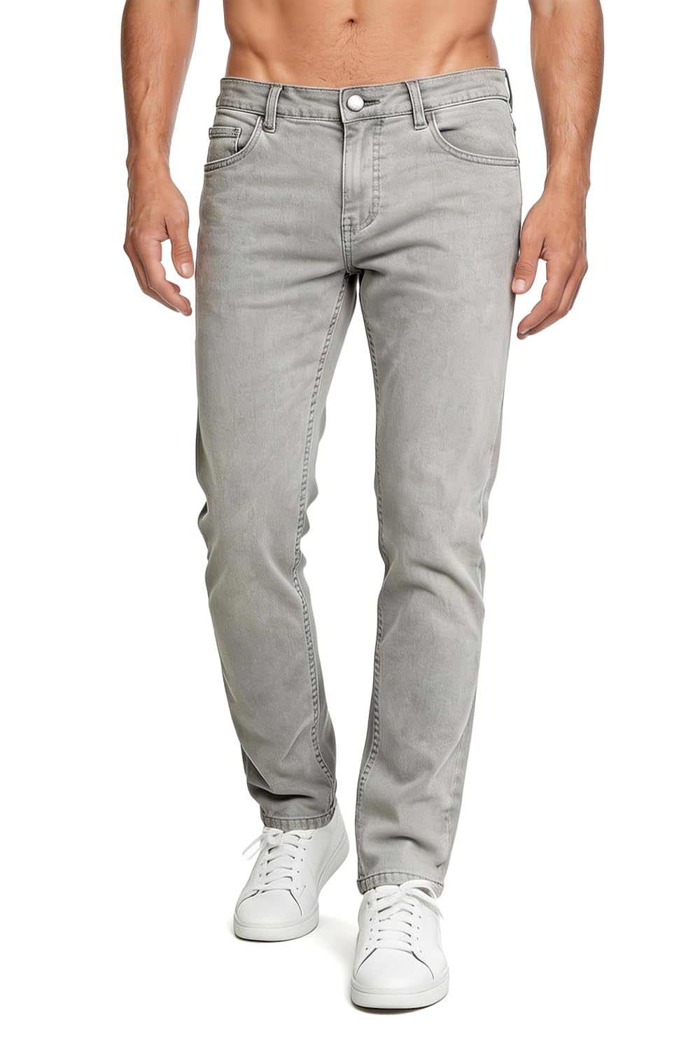 GINGTTO Jeans Hombre Slim Pantalones Elástico Stretch Denim Jeans