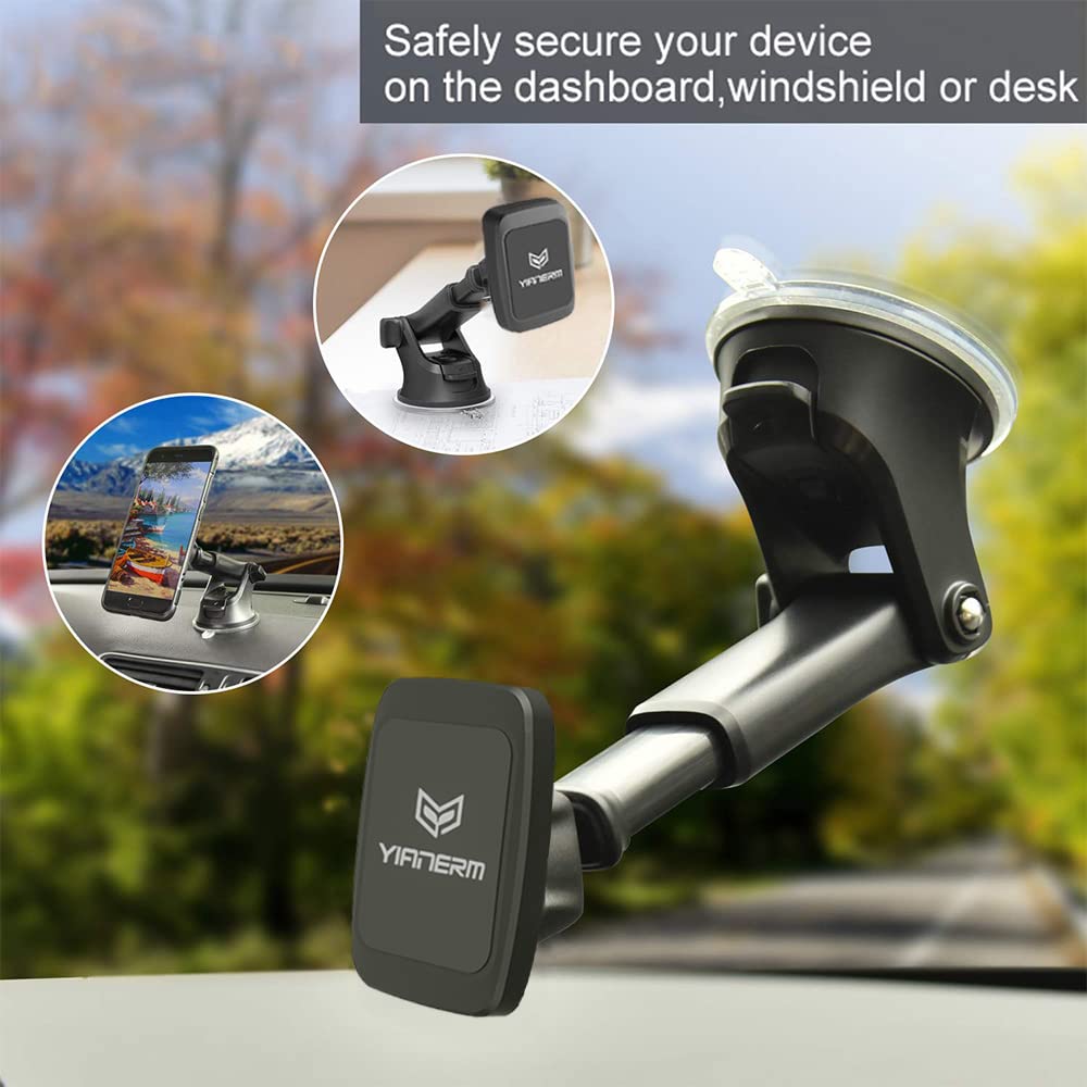Soporte Magnético Para Coche De 2 Piezas - Compatible Con Ooono Y Otros Detectores, Sujeción En Rejilla De Ventilación, Aleación De Aluminio