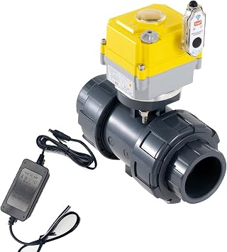 Smart WiFi Water Valve - 2.0-inch Electric Ball Valve with DC24V Actuator/AC110V-230V Power Adapter, TUYA-APP Control, Timed Automatic Shutdown of Home/Industrial Pipes