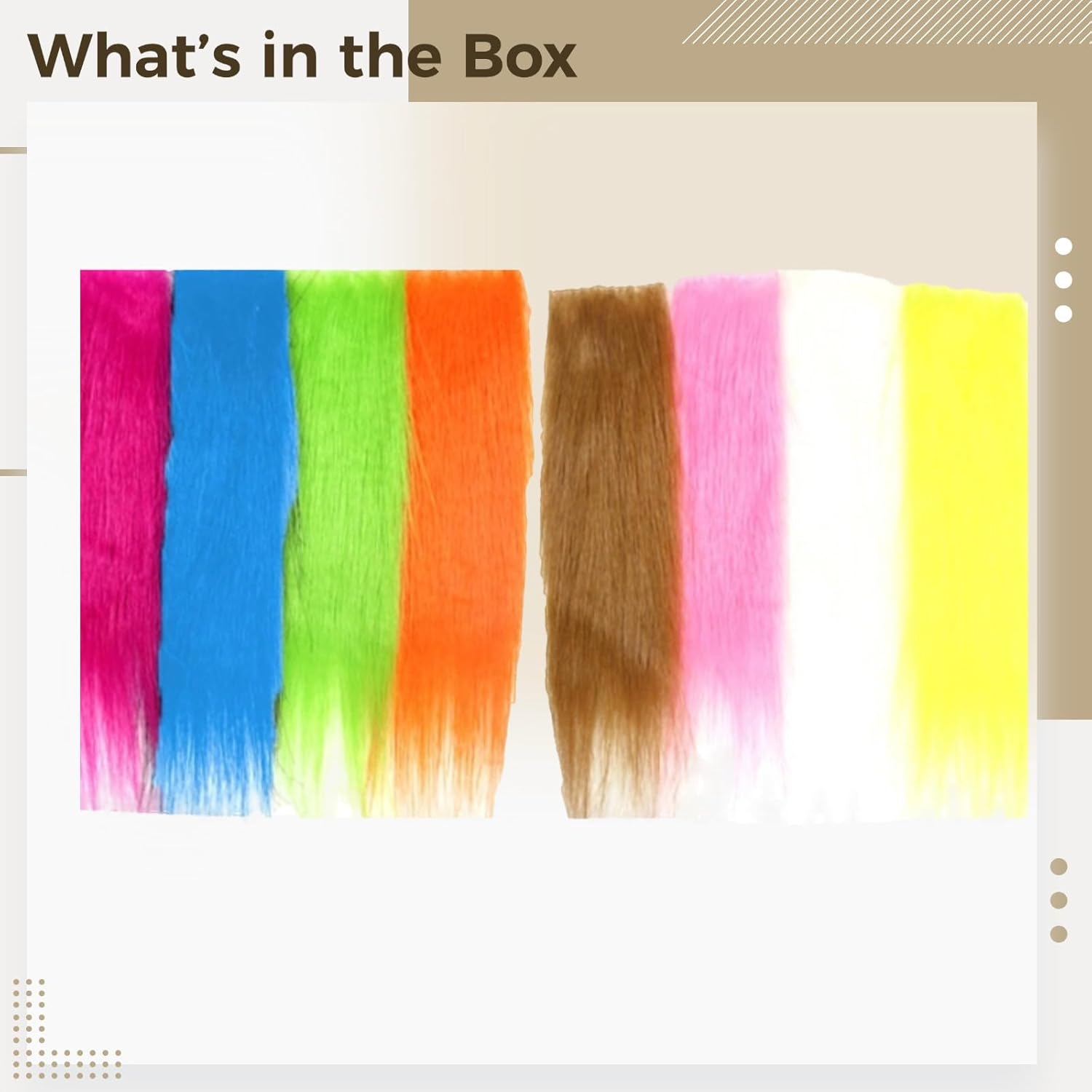 8 Color Fly Tying Craft – 2 In Long Synthetic Fiber Materials For Streamer Lures